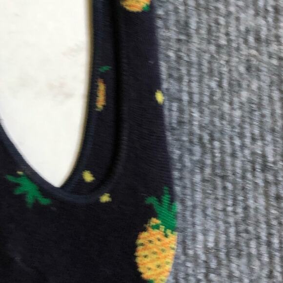 J.Crew Women's Ankle Pineapple Print No Show Socks - Picture 10 of 12